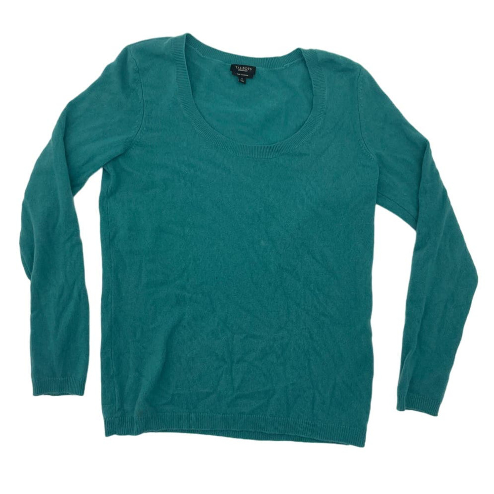 Talbots Teal Cashmere Sweater